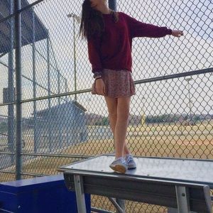 Floral Printed Miniskirt